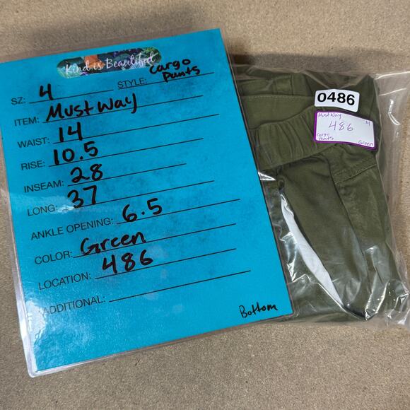 Mustway Green Y2K Cargo Pant Women's SZ 4 Streetwear Utility Outdoor Comfort Fun - Picture 10 of 10